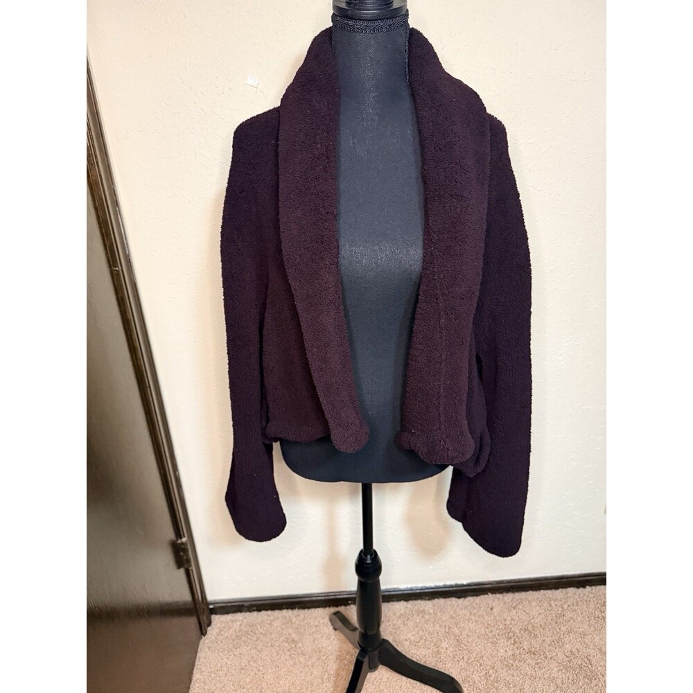 Kashwere Women's Microfiber Open Front Oversized Cardigan Boho Lagenlook Size L